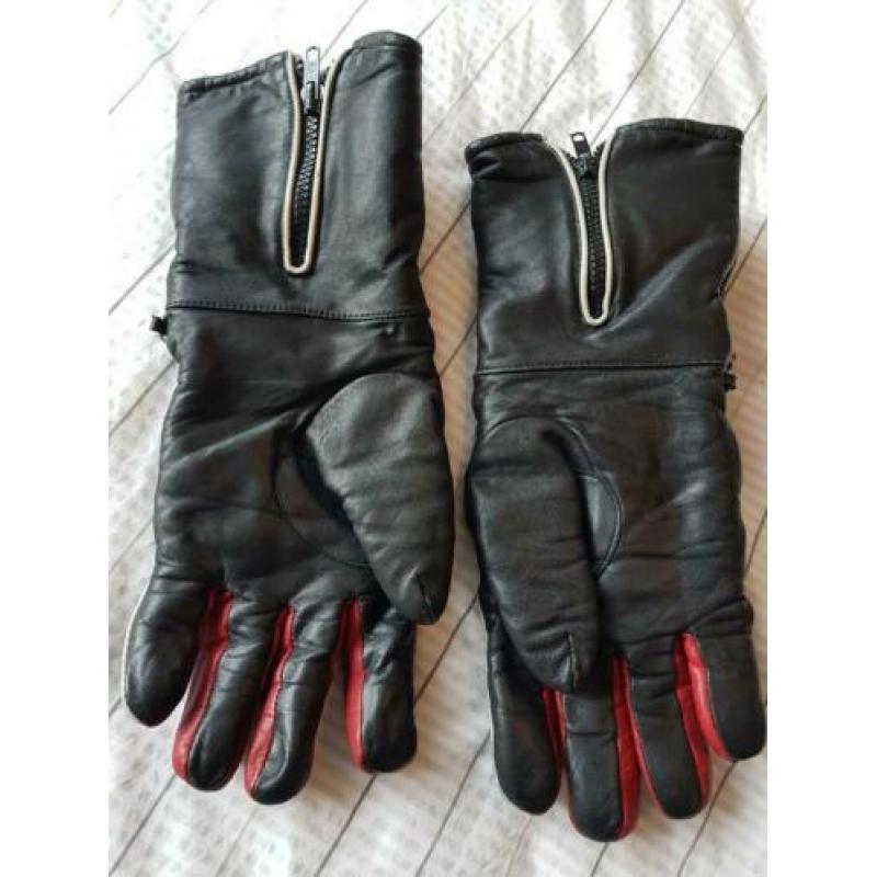 Lange leren handschoenen maat 9 a 9.5