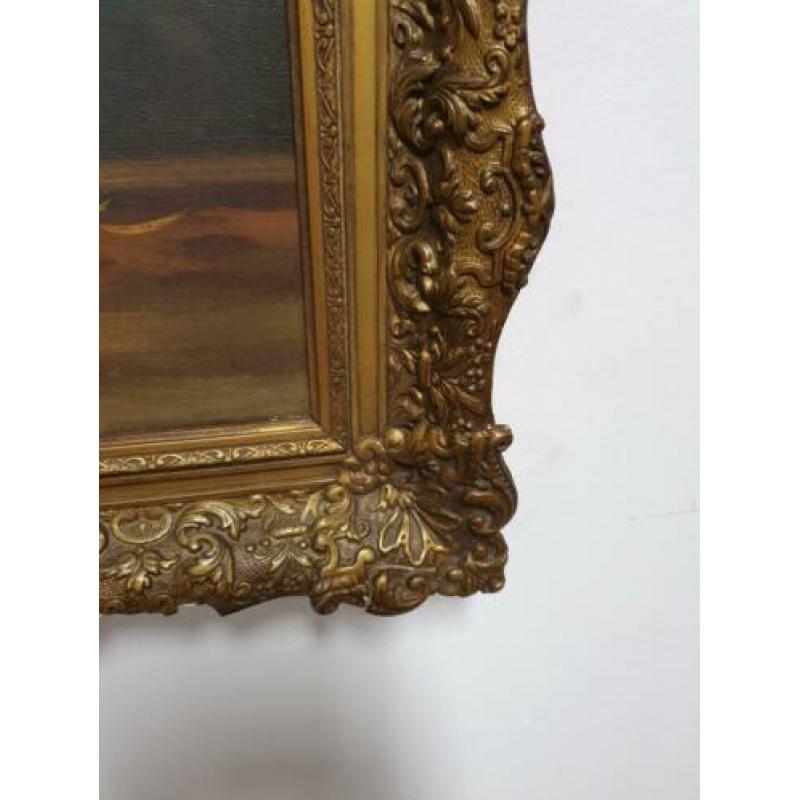 Uitverkoop! Stilleven schilderij met brocante lijst!