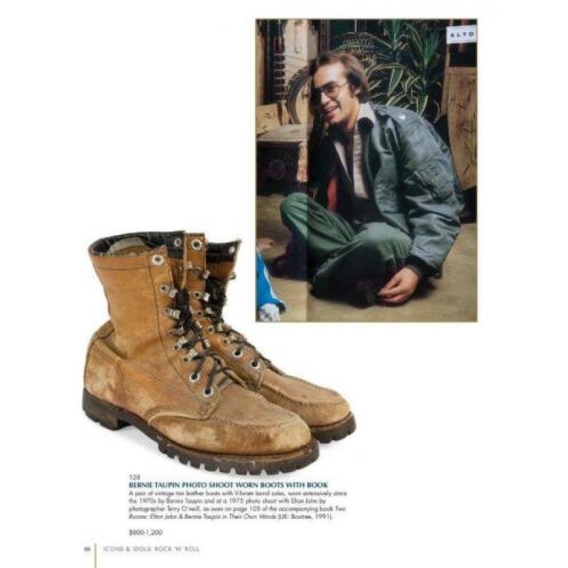 Veilingcatalogus Icons & Idols: Bernie Taupin