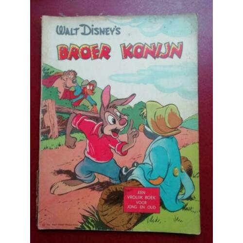 Stripboek Broer Konijn en kleine boze wolf 1961