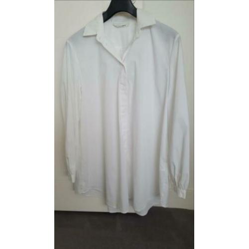 Witte poplin blouse