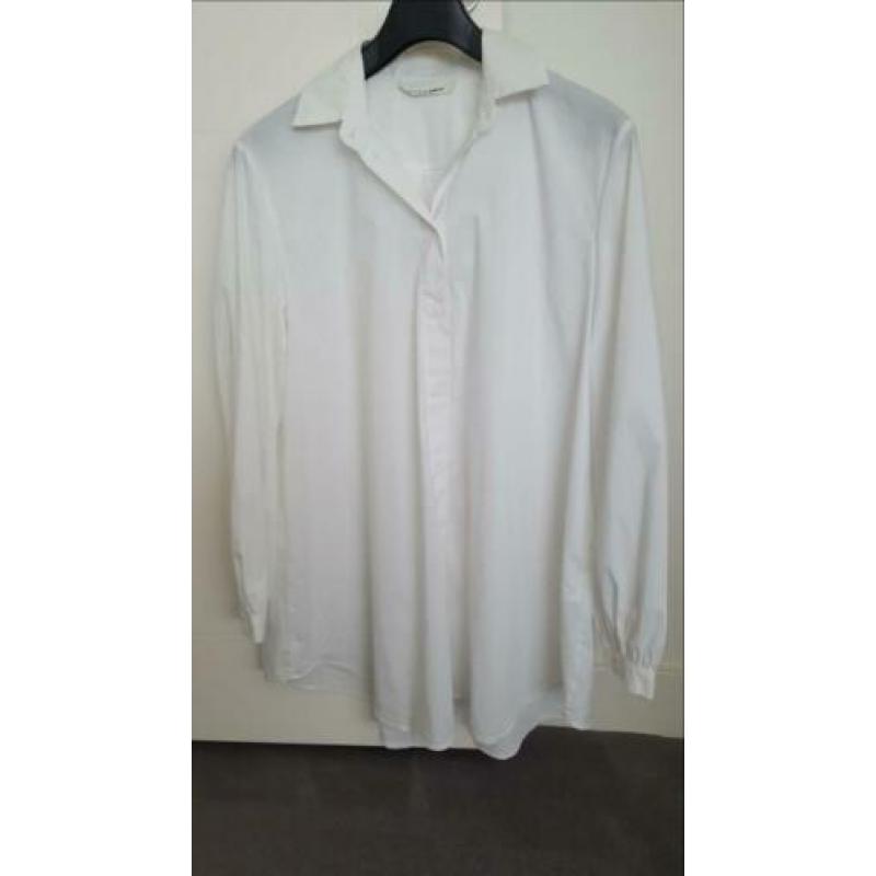 Witte poplin blouse