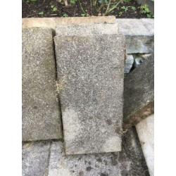 Tuin-/ Terrastegels. ca. 12m2