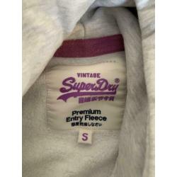 Superdry hoodie helemaal nieuw maat s grijs capuchon winter