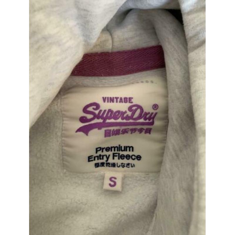 Superdry hoodie helemaal nieuw maat s grijs capuchon winter