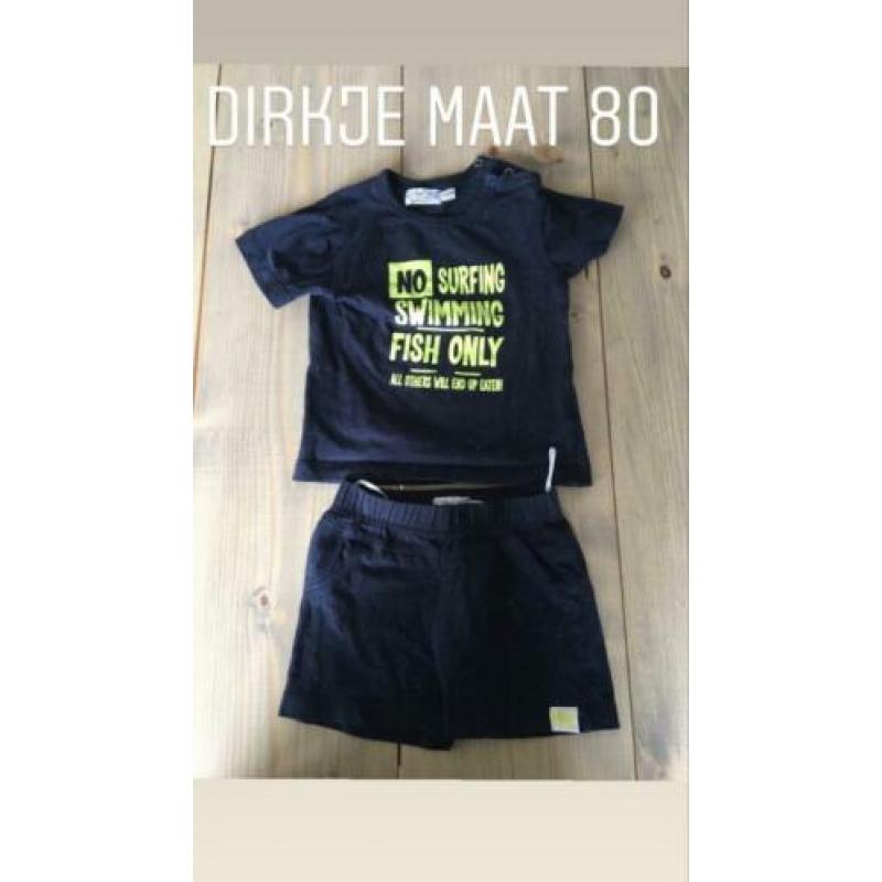 Pakket kleding jongen maat 80 z8, dirkje, name it, etc.