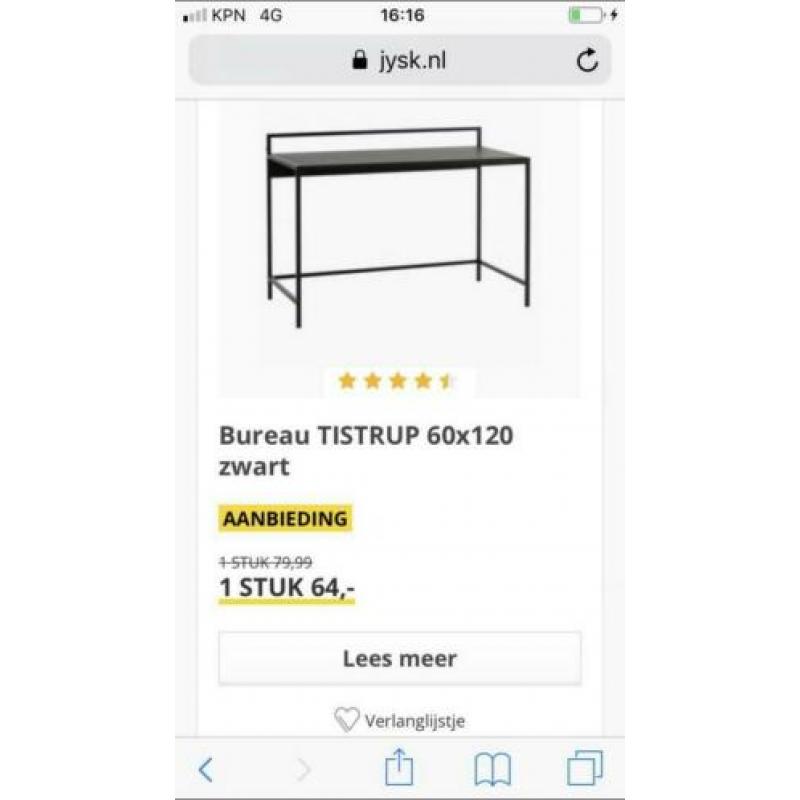 Zo goed als nieuw bureau industrieel