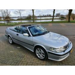 Saab 9-3 2.0 Turbo Cabrio 2001, historie, leer, boekjes, APK