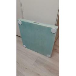 Groot dienblad turkoois 60x60