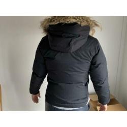 (Ski of winter) jas Colombia zwart maat S met bontkraag