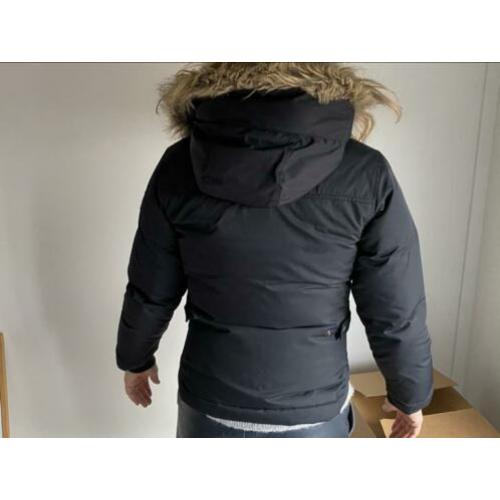 (Ski of winter) jas Colombia zwart maat S met bontkraag