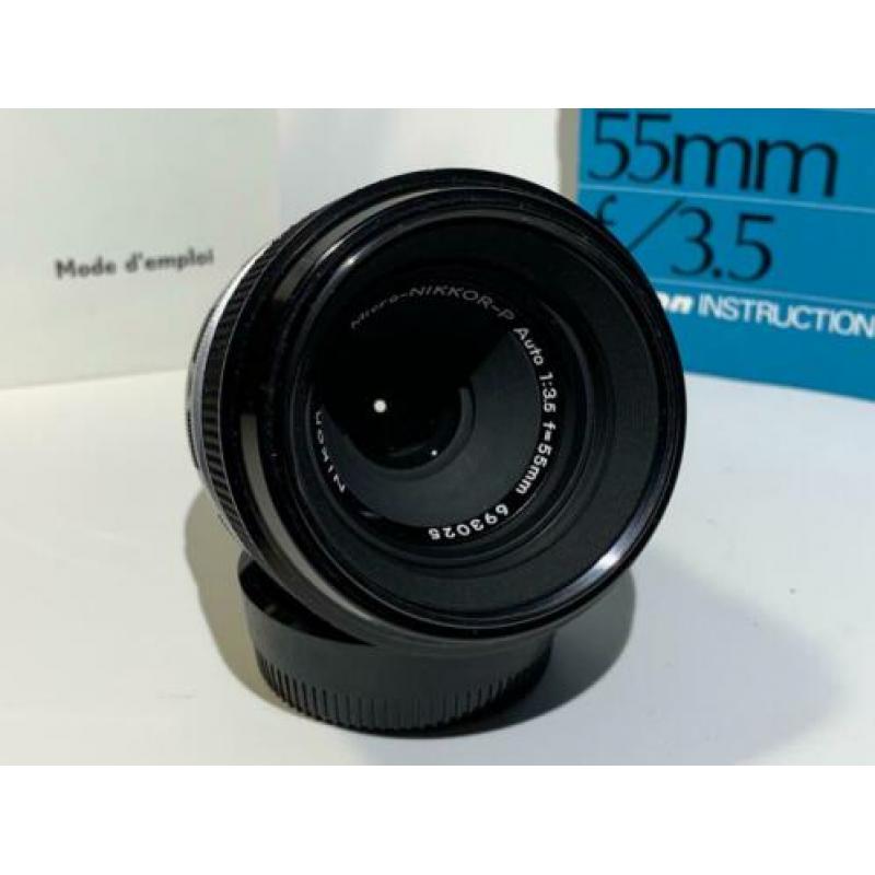 Nikon Micro-Nikkor-P Auto 55mm F3.5 + tussenring M2