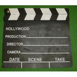 Leuk krijtbord voor het maken van films