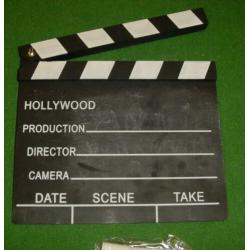 Leuk krijtbord voor het maken van films