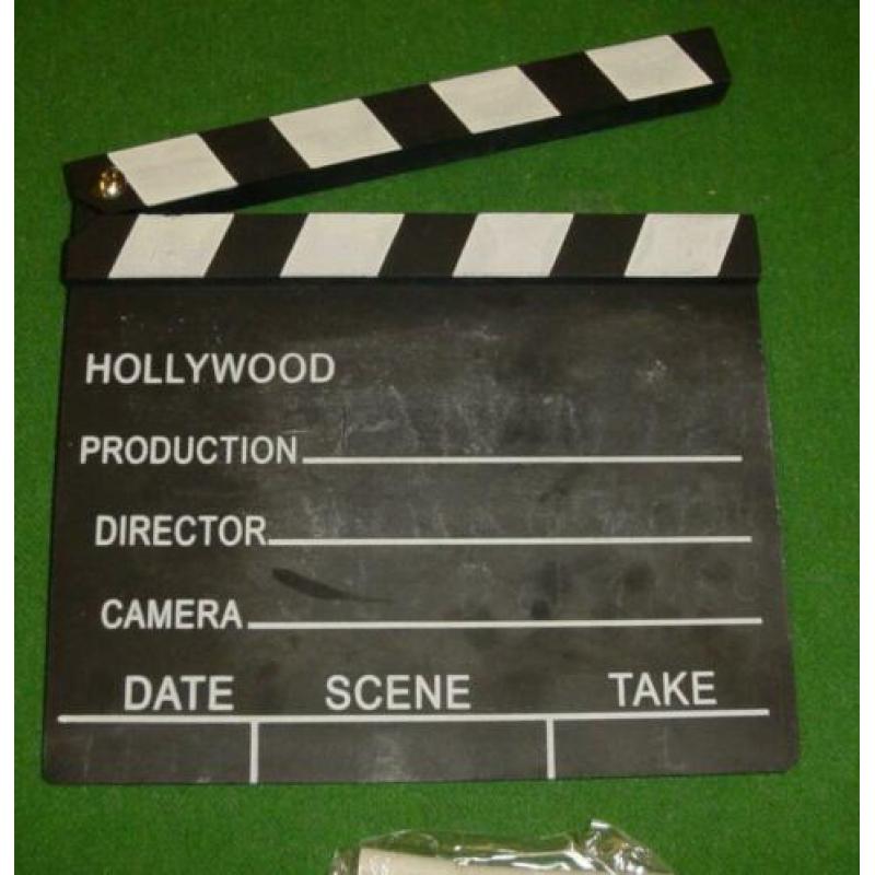 Leuk krijtbord voor het maken van films