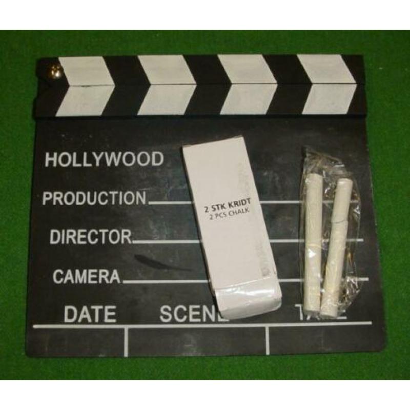 Leuk krijtbord voor het maken van films