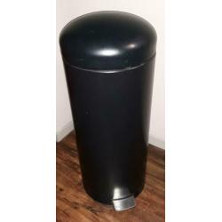 Brabantia Retrobin mat zwart, zware kwaliteit, 30 liter!