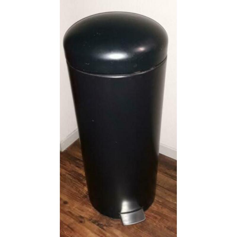 Brabantia Retrobin mat zwart, zware kwaliteit, 30 liter!