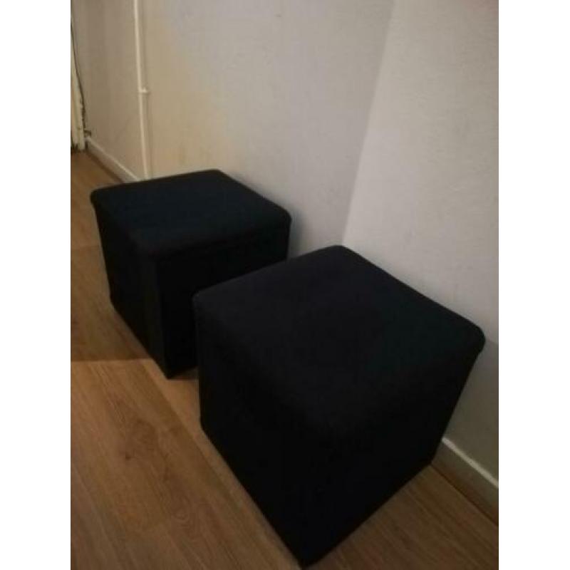 2 x Voetenbank met opbergruimte IKEA Bosnäs