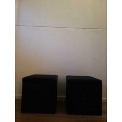 2 x Voetenbank met opbergruimte IKEA Bosnäs