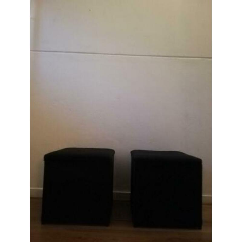 2 x Voetenbank met opbergruimte IKEA Bosnäs