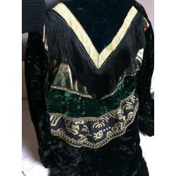 vintage velvet velours jasje groen goud zwart romy boomsma