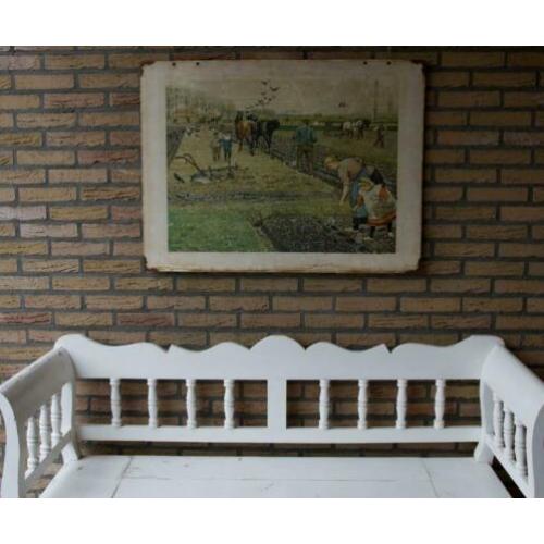Schoolplaat – schoolplaten –De lente op den akker- Jetses 2