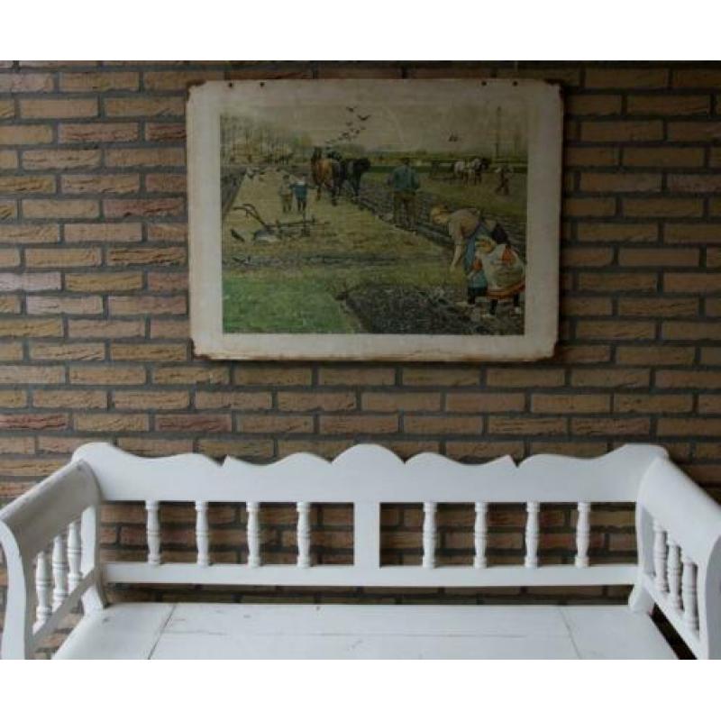 Schoolplaat – schoolplaten –De lente op den akker- Jetses 2