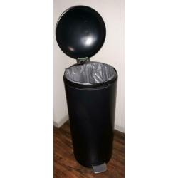 Brabantia Retrobin mat zwart, zware kwaliteit, 30 liter!