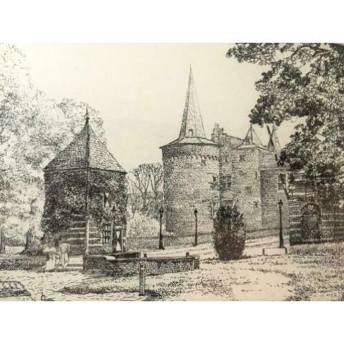 Jan van Rijsewijk - Helmond - Ets, Ingelijst