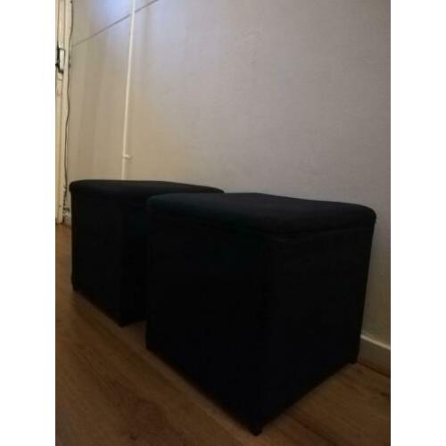 2 x Voetenbank met opbergruimte IKEA Bosnäs