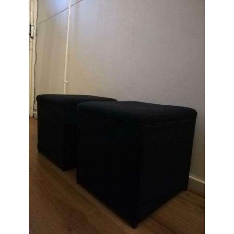 2 x Voetenbank met opbergruimte IKEA Bosnäs