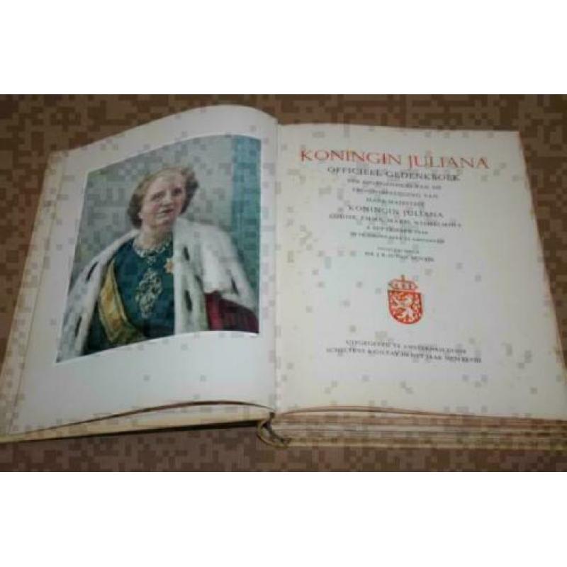 Koningin Juliana - Officieel Gedenkboek - Luxe editie 1948 !