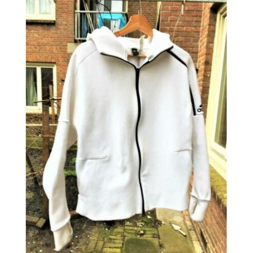 Adidas Trainingsvest met hoodie en uitschuifbare manchetten