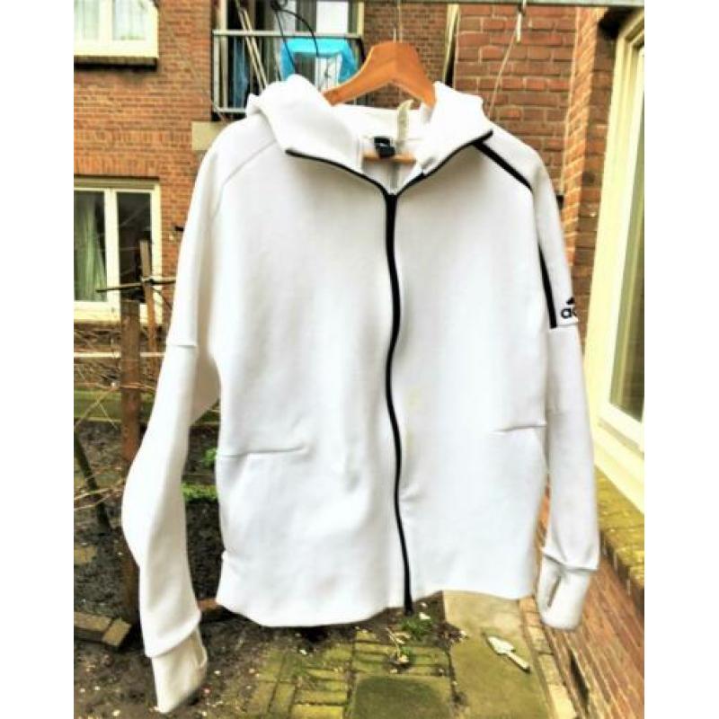 Adidas Trainingsvest met hoodie en uitschuifbare manchetten