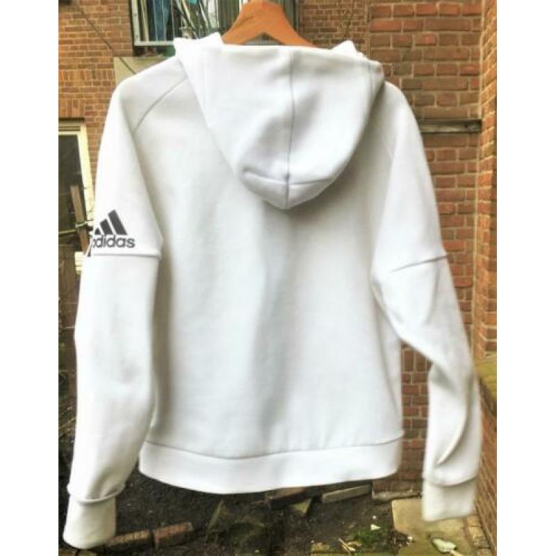 Adidas Trainingsvest met hoodie en uitschuifbare manchetten
