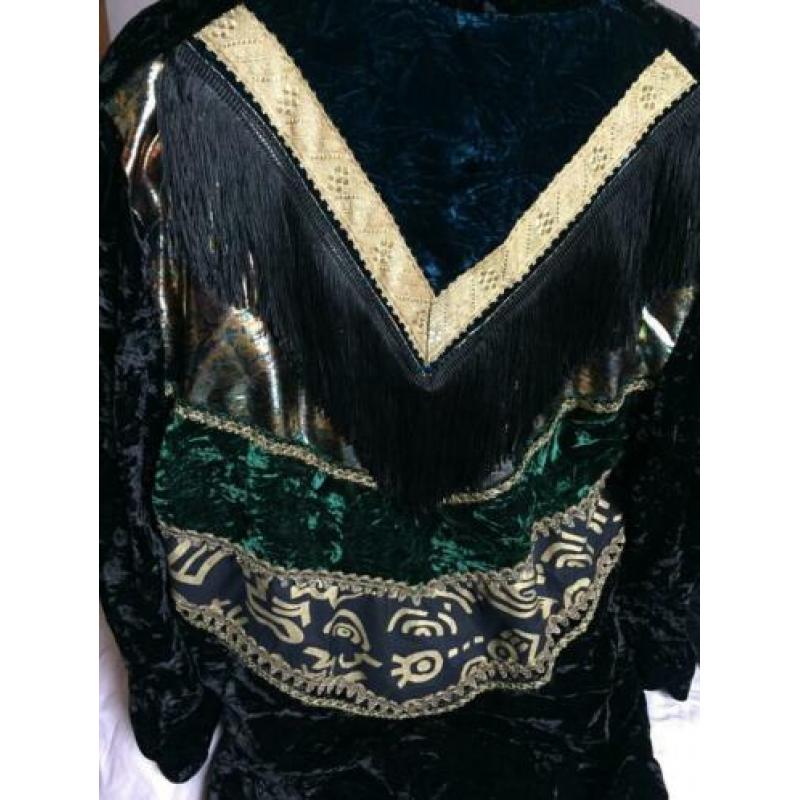vintage velvet velours jasje groen goud zwart romy boomsma