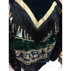 vintage velvet velours jasje groen goud zwart romy boomsma