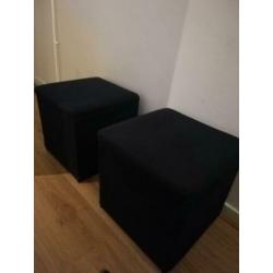2 x Voetenbank met opbergruimte IKEA Bosnäs