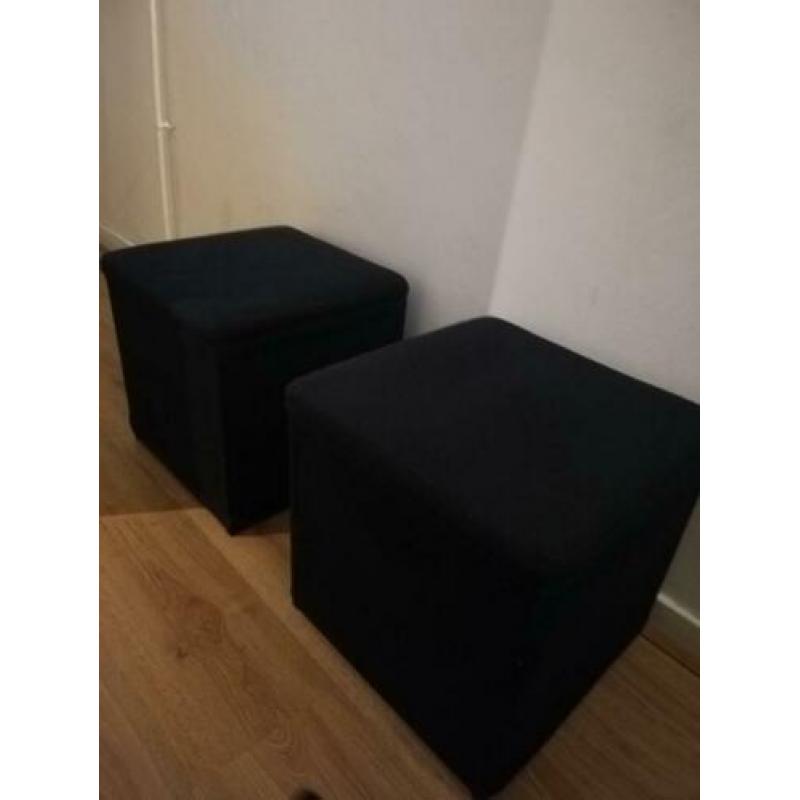 2 x Voetenbank met opbergruimte IKEA Bosnäs
