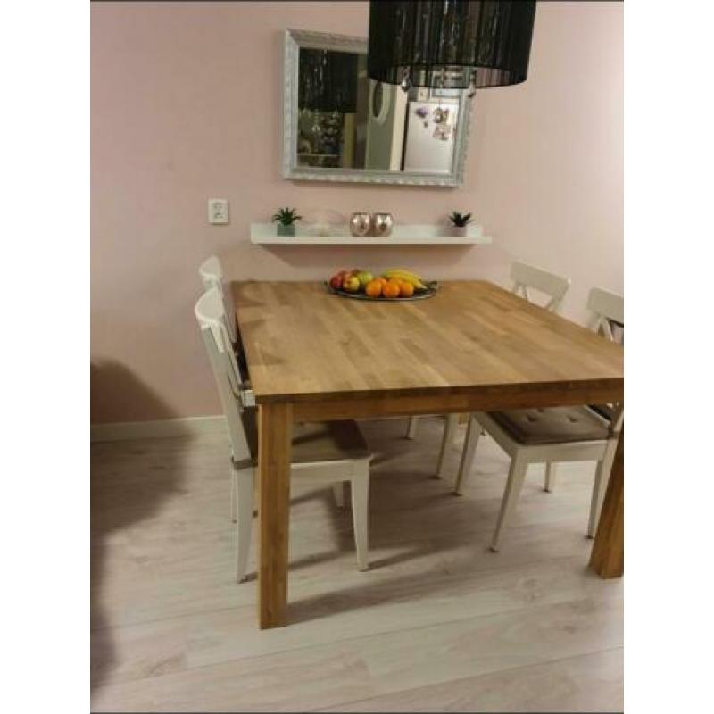 Vierkantje eettafel Woood 130 x 130