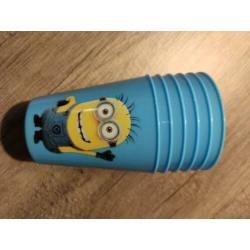 Nieuw plastic Minions servies set met borden, bekers en meer