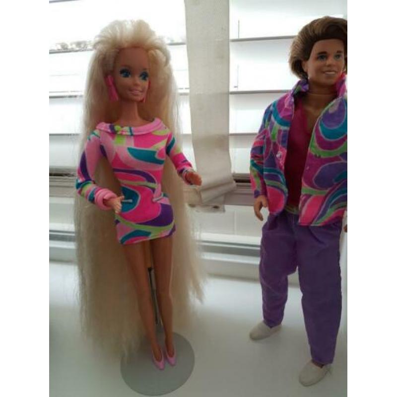 Barbie en Ken Totally Hair 1991