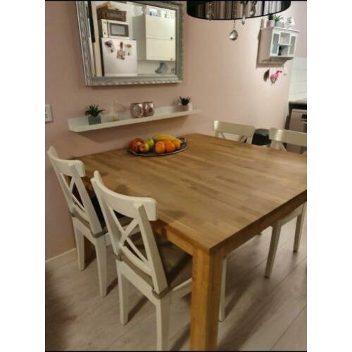 Vierkantje eettafel Woood 130 x 130