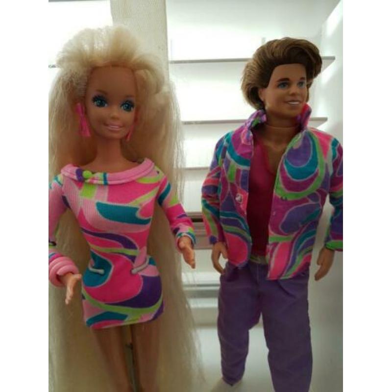 Barbie en Ken Totally Hair 1991