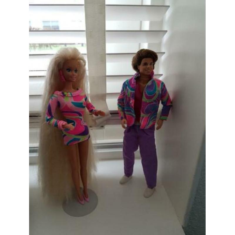 Barbie en Ken Totally Hair 1991