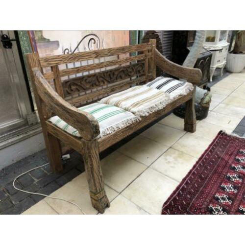 Oude teakhout bank teak India