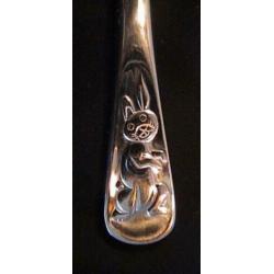 kinderbestek van Kempen & Begeer mesje met haasje
