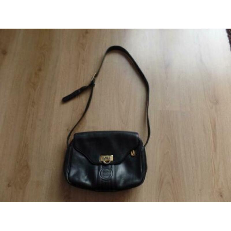 Bolsos Domingo leren schoudertas