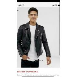 Barnley’s bike jacket leer maat S